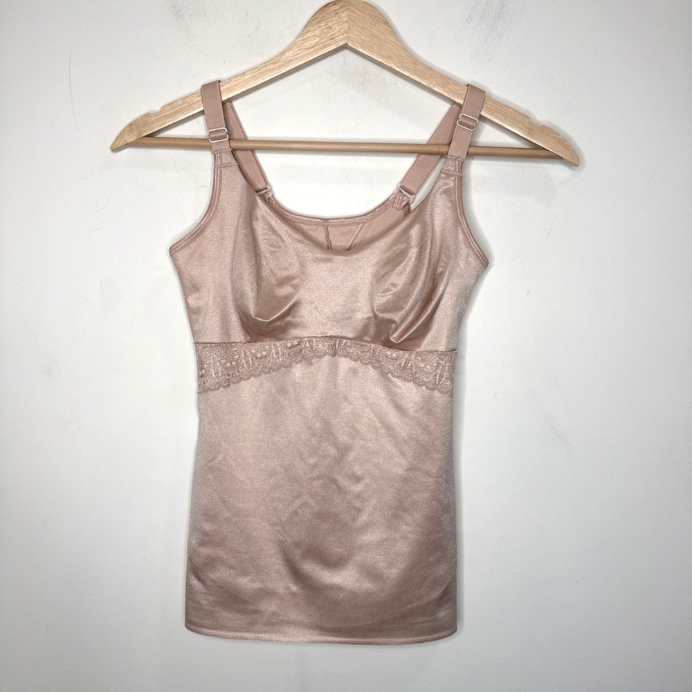 Ruby Ribbon Compression Shapewear Lace Cami Lift Tummy Control 3024 34 Tank Top
